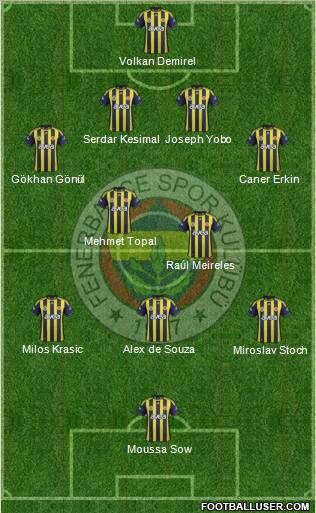 Fenerbahçe SK Formation 2012
