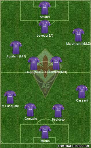 Fiorentina Formation 2012