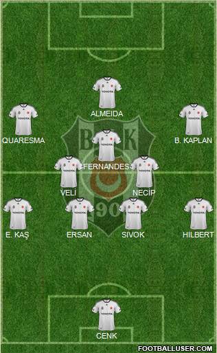 Besiktas JK Formation 2012