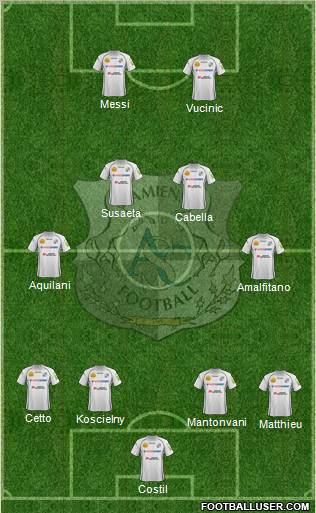 Amiens Sporting Club Football Formation 2012