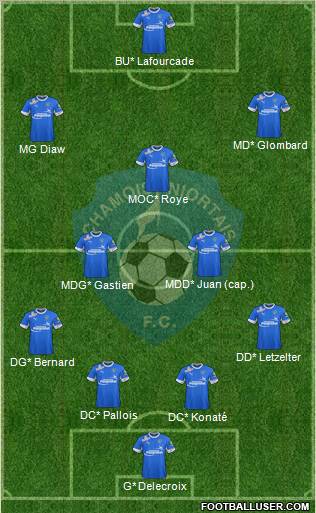 Chamois Niortais Football Club Formation 2012