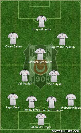 Besiktas JK Formation 2012