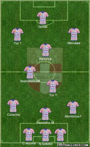Evian Thonon Gaillard Football Club Formation 2012