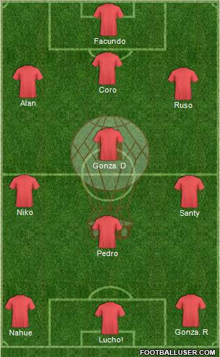 Huracán de Tres Arroyos Formation 2012