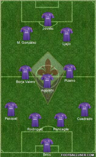 Fiorentina Formation 2012