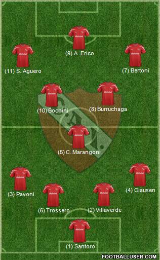 Independiente Formation 2012
