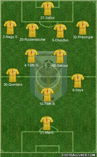 Lombard FC Pápa Formation 2012