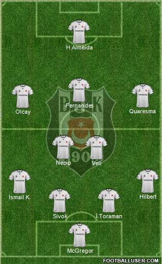 Besiktas JK Formation 2012
