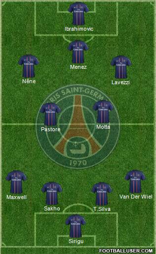 Paris Saint-Germain Formation 2012