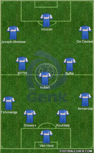 K Racing Club Genk Formation 2012