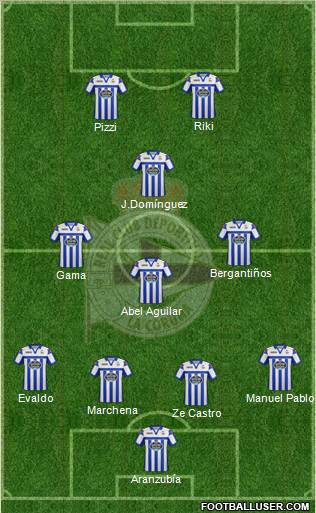 R.C. Deportivo de La Coruña S.A.D. Formation 2012