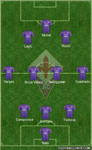 Fiorentina Formation 2012