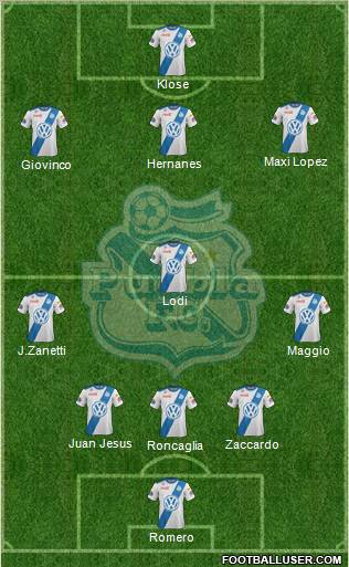 Club Puebla de la Franja Formation 2012