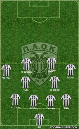 AS PAOK Salonika Formation 2012