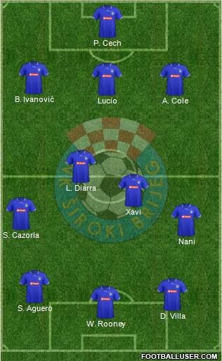NK Siroki Brijeg Formation 2012
