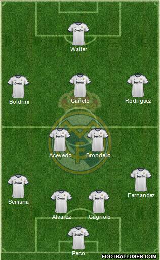 Real Madrid C.F. Formation 2012
