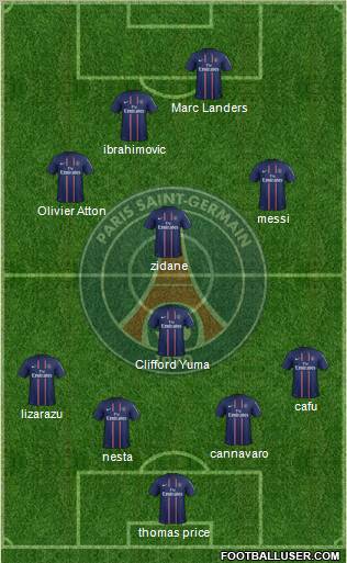 Paris Saint-Germain Formation 2012