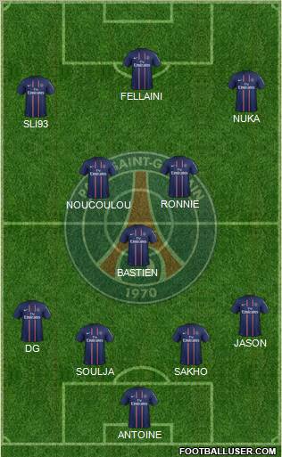 Paris Saint-Germain Formation 2012