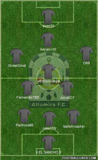 Club Altamira F.C. Formation 2012