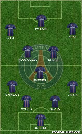 Paris Saint-Germain Formation 2012