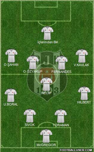 Besiktas JK Formation 2012