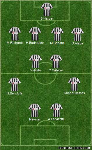 Newcastle United Formation 2012
