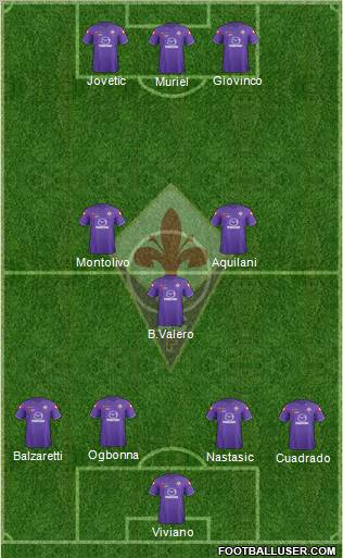 Fiorentina Formation 2012
