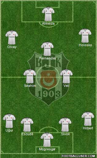 Besiktas JK Formation 2012