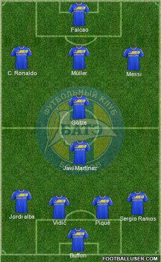 BATE Borisov Formation 2012