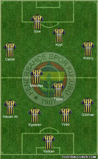 Fenerbahçe SK Formation 2012