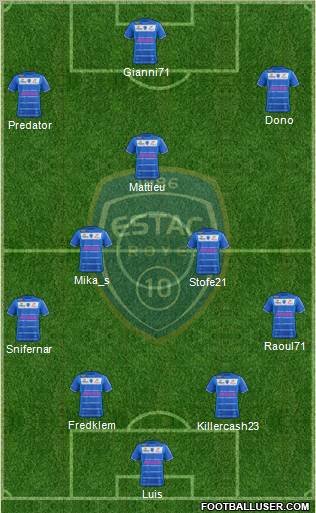 Esperance Sportive Troyes Aube Champagne football formation