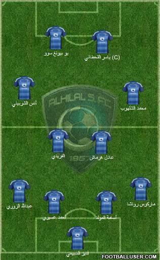 Al-Hilal (KSA) Formation 2012