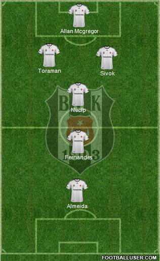 Besiktas JK Formation 2012