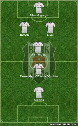 Besiktas JK Formation 2012
