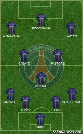 Paris Saint-Germain Formation 2012