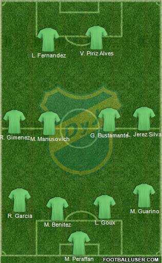 Defensa y Justicia Formation 2012