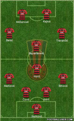 NK Celik Zenica Formation 2012