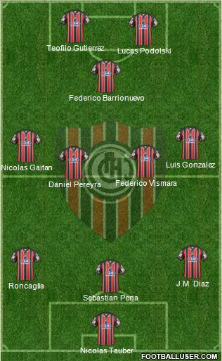 Chacarita Juniors Formation 2012