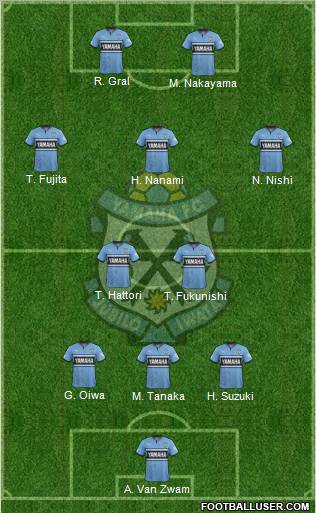 Jubilo Iwata Formation 2012