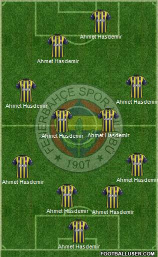 Fenerbahçe SK Formation 2012