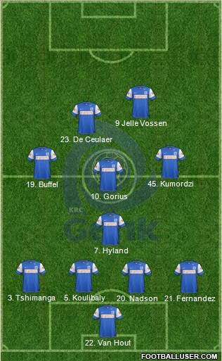 K Racing Club Genk Formation 2012