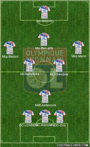 Olympique Lyonnais Formation 2012