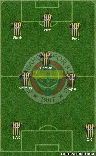 Fenerbahçe SK Formation 2012