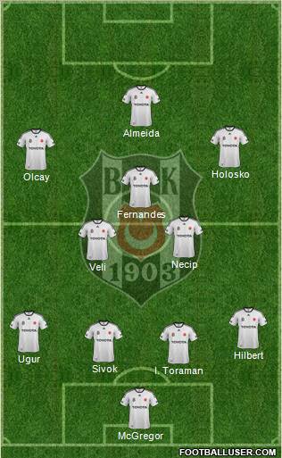 Besiktas JK Formation 2012