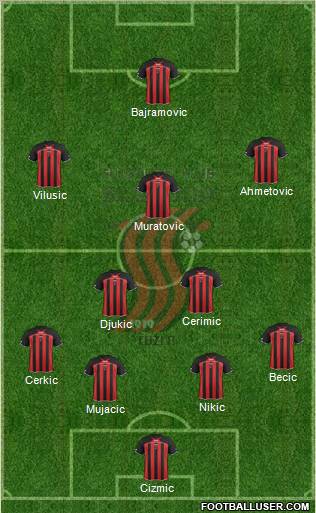FK Sloboda Tuzla Formation 2012