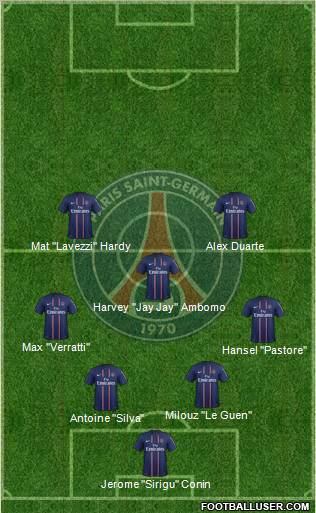Paris Saint-Germain Formation 2012