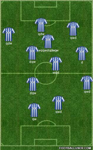 Brighton and Hove Albion Formation 2012