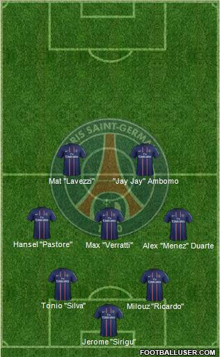 Paris Saint-Germain Formation 2012