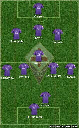 Fiorentina Formation 2012