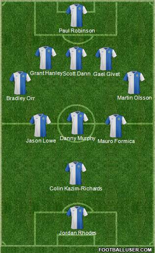 Blackburn Rovers Formation 2012